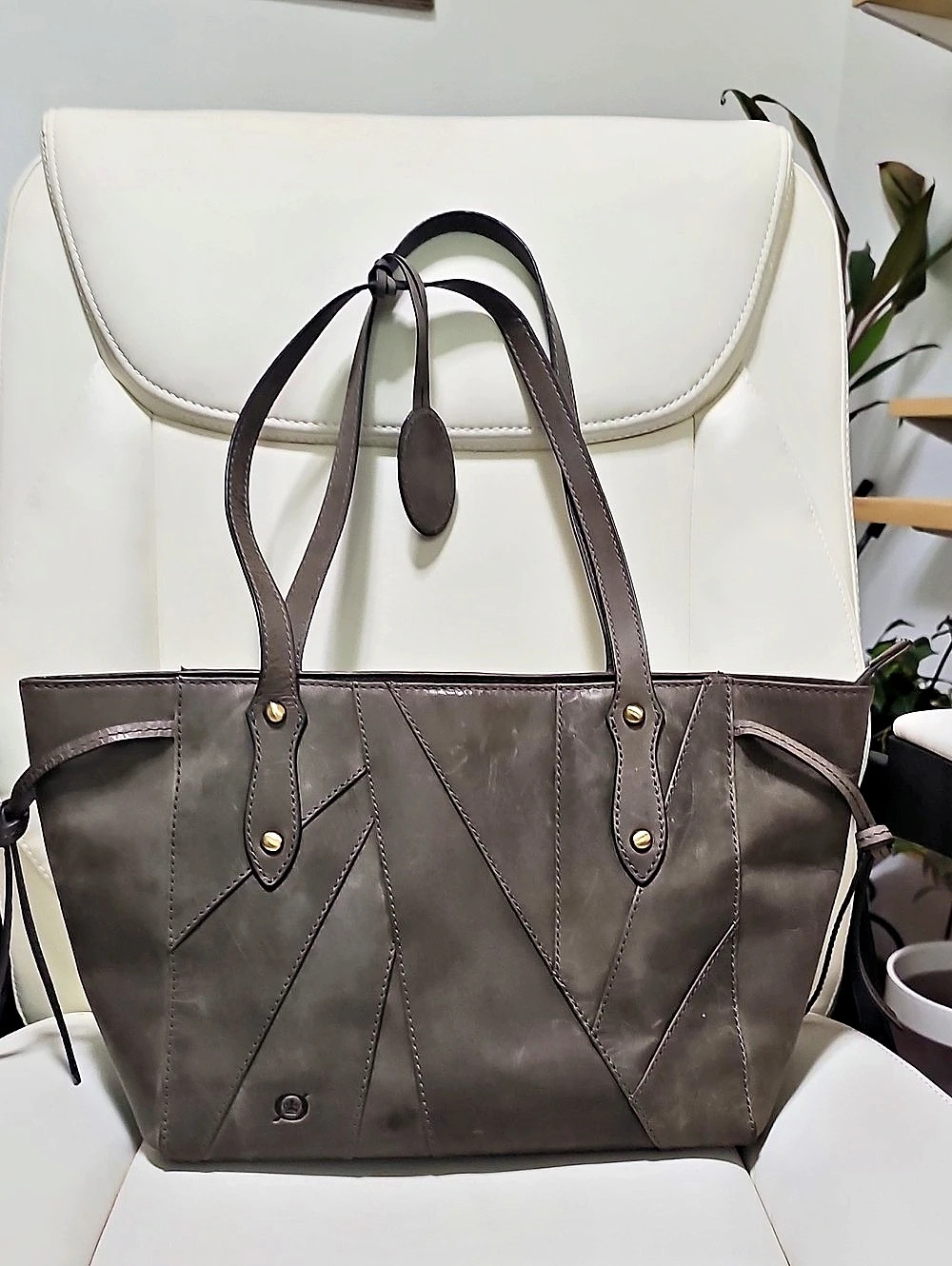 Born Leather Tote in Brown